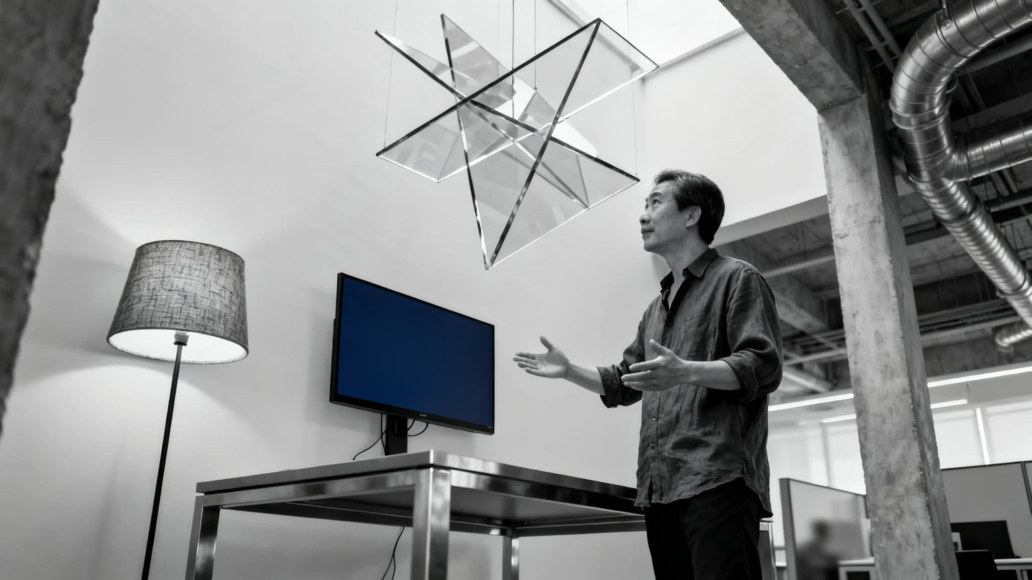 A modern living room interior, designed with best AI room design tools for homeowners.